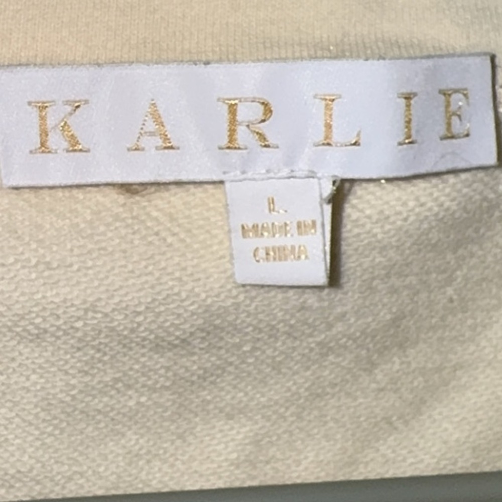 ❤️ Karlie Animal Print Bishop Sleeve Sweatshirt | Size L - Picture 6 of 7